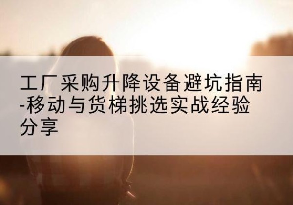 湟中移动式升降机怎么选-工厂采购升降设备避坑指南-移动与货梯挑选实战经验分享